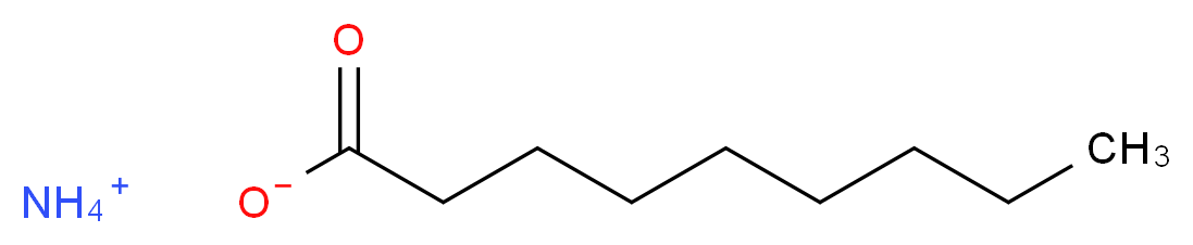 ammonium nonanoate_分子结构_CAS_63718-65-0