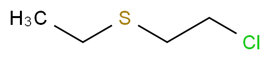 1-Chloro-2-(ethylthio)ethane_分子结构_CAS_693-07-2)