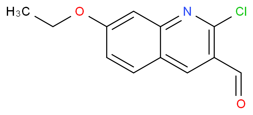 2-chloro-7-ethoxyquinoline-3-carbaldehyde_分子结构_CAS_129798-05-6