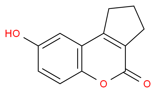 8-hydroxy-2,3-dihydrocyclopenta[c]chromen-4(1H)-one_分子结构_CAS_131526-88-0)