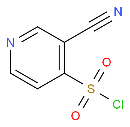 3-cyanopyridine-4-sulfonyl chloride_分子结构_CAS_1060804-18-3