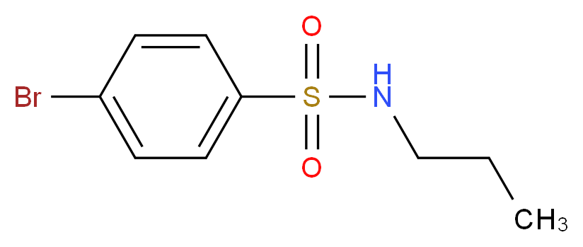 4-Bromo-N-propylbenzenesulfonamide_分子结构_CAS_3476-19-5)