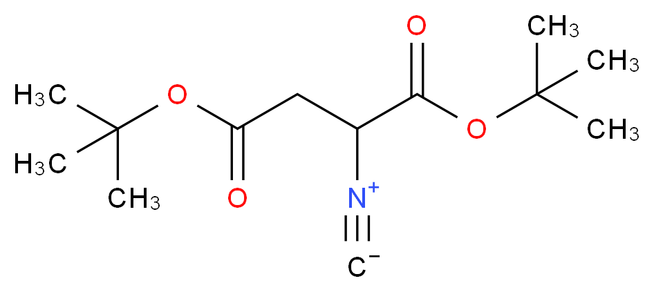 1,4-di-tert-butyl 2-isocyanobutanedioate_分子结构_CAS_1027757-05-6