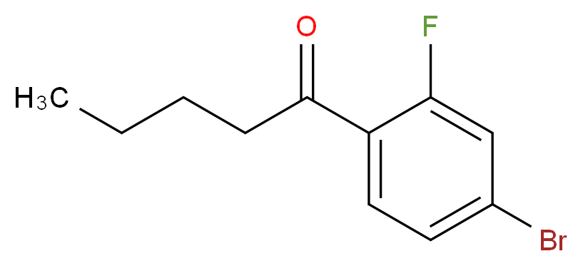 1-(4-Bromo-2-fluorophenyl)pentan-1-one_分子结构_CAS_1311197-91-7)