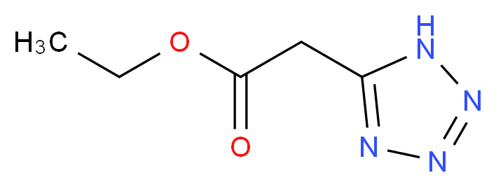 ethyl 2H-tetrazol-5-ylacetate_分子结构_CAS_13616-37-0)