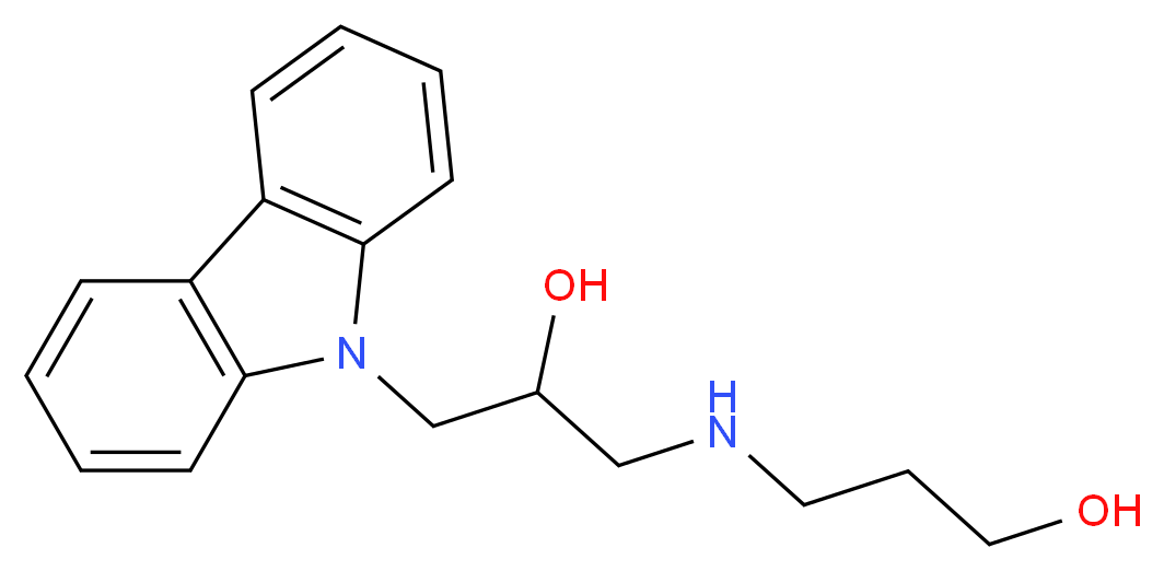 3-(3-Carbazol-9-yl-2-hydroxypropylamino)-propan-1-ol_分子结构_CAS_324773-66-2)