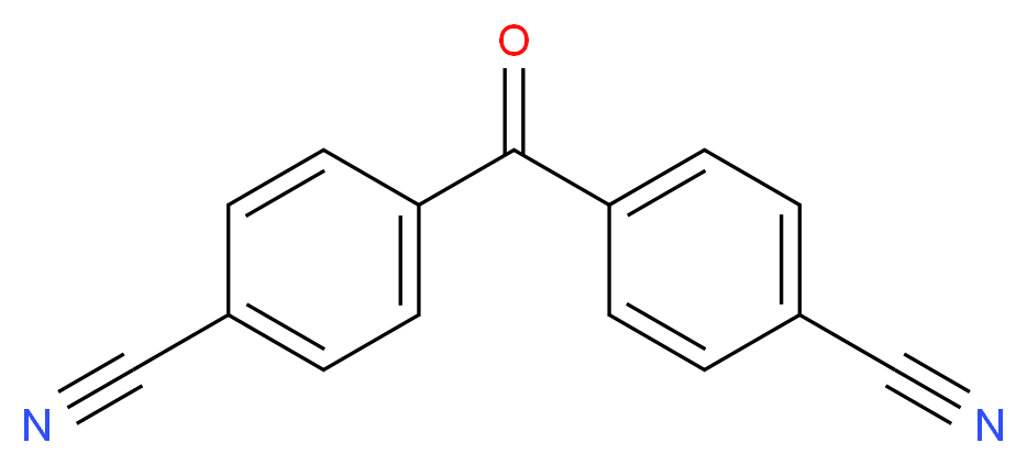 4-(4-cyanobenzoyl)benzonitrile_分子结构_CAS_32446-66-5