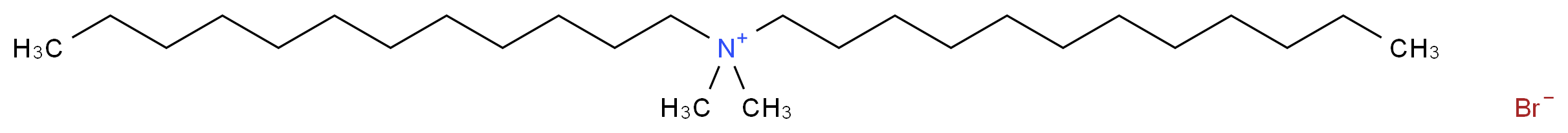 didodecyldimethylazanium bromide_分子结构_CAS_3282-73-3