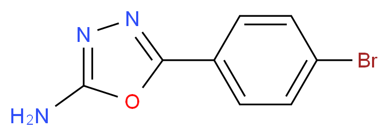 5-(4-bromophenyl)-1,3,4-oxadiazol-2-amine_分子结构_CAS_)