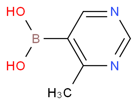 4-METHYLPYRIMIDINE-5-BORONIC ACID_分子结构_CAS_1337912-87-4)