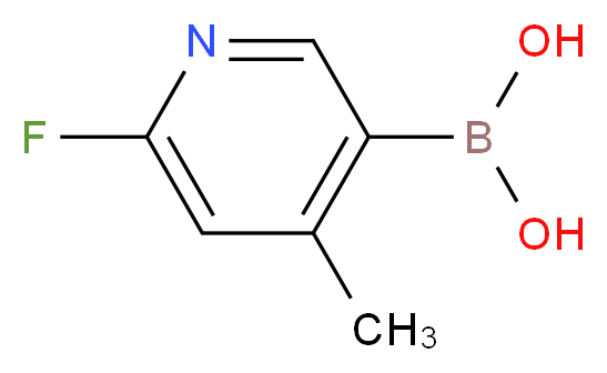 2-Fluoro-4-methylpyridine-5-boronic acid_分子结构_CAS_1072944-18-3)