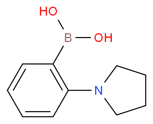 2-(PYRROLIDINO)PHENYLBORONIC ACID_分子结构_CAS_948592-78-7)