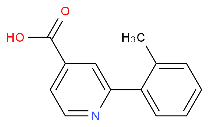 2-(o-Tolyl)isonicotinic acid_分子结构_CAS_883528-31-2)