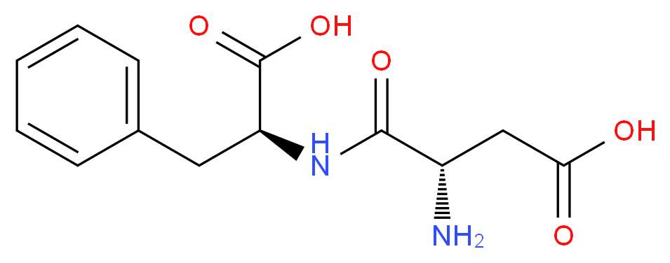 天冬氨酰-苯丙氨酸_分子结构_CAS_13433-09-5)