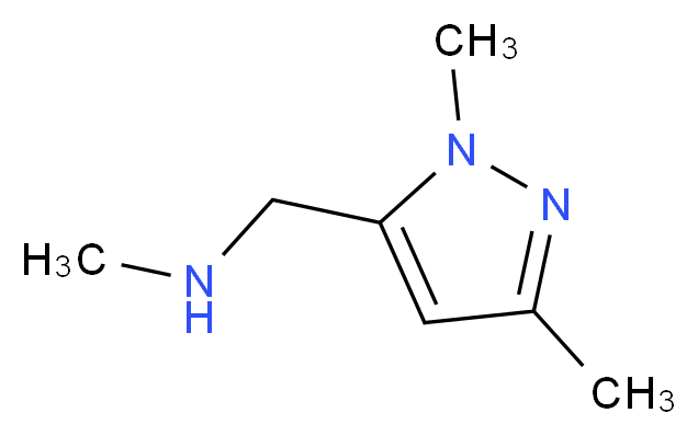N-[(1,3-Dimethyl-1H-pyrazol-5-yl)methyl]-N-methylamine_分子结构_CAS_)