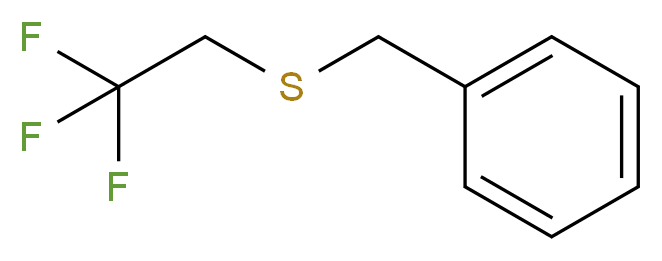 苄基 2,2,2-三氟乙基硫醚_分子结构_CAS_77745-03-0)
