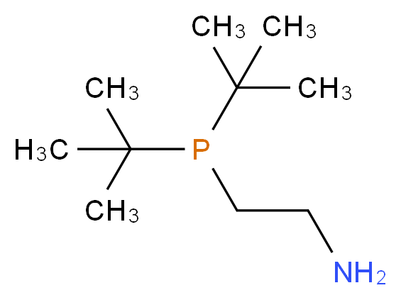 2-(二叔丁基膦)乙胺_分子结构_CAS_1053658-84-6)