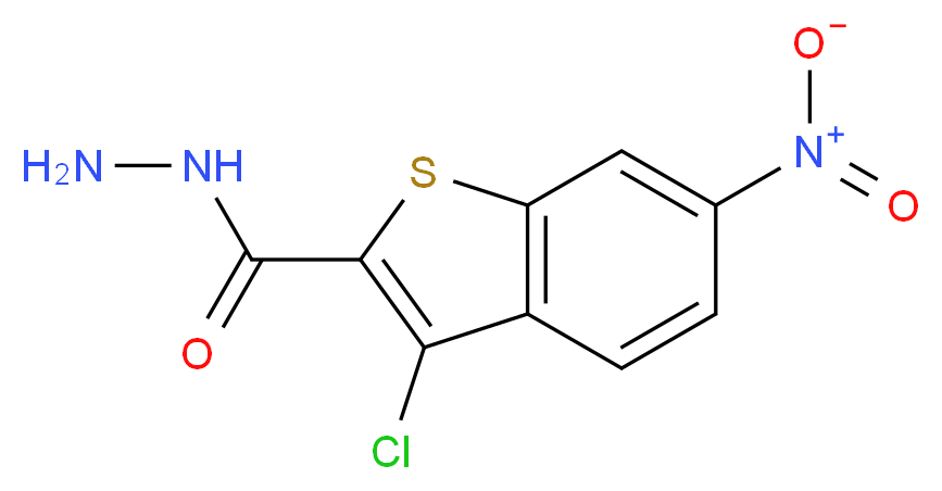 3-Chloro-6-nitro-1-benzothiophene-2-carbohydrazide_分子结构_CAS_676348-44-0)
