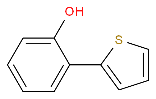 2-(thiophen-2-yl)phenol_分子结构_CAS_106584-13-8