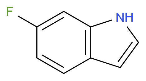 6-fluoro-1H-indole_分子结构_CAS_399-51-9
