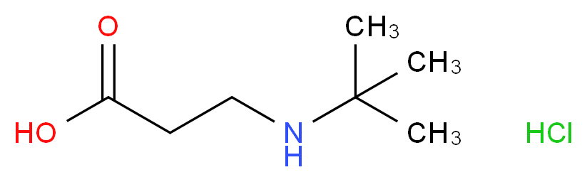 3-(tert-butylamino)propanoic acid hydrochloride_分子结构_CAS_51482-99-6