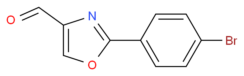 2-(4-bromophenyl)-1,3-oxazole-4-carbaldehyde_分子结构_CAS_55327-32-7