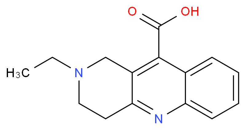 2-Ethyl-1,2,3,4-tetrahydro-benzo[b][1,6]naphthyridine-10-carboxylic acid_分子结构_CAS_519150-65-3)