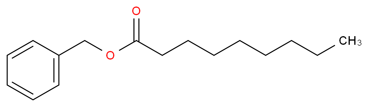 benzyl nonanoate_分子结构_CAS_6471-66-5