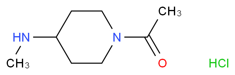 1-(4-(Methylamino)piperidin-1-yl)ethanone hydrochloride_分子结构_CAS_71879-46-4)