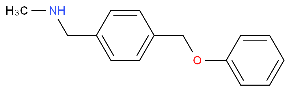 methyl({[4-(phenoxymethyl)phenyl]methyl})amine_分子结构_CAS_941716-90-1