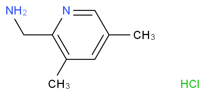 2-(Aminomethyl)-3,5-dimethylpyridine hydrochloride_分子结构_CAS_)