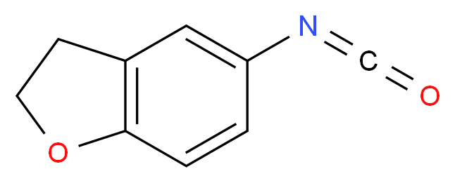 2,3-dihydro-1-benzofuran-5-yl isocyanate_分子结构_CAS_215162-92-8)