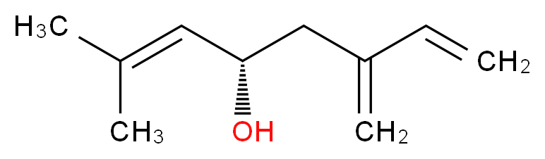 (4S)-2-methyl-6-methylideneocta-2,7-dien-4-ol_分子结构_CAS_35628-00-3