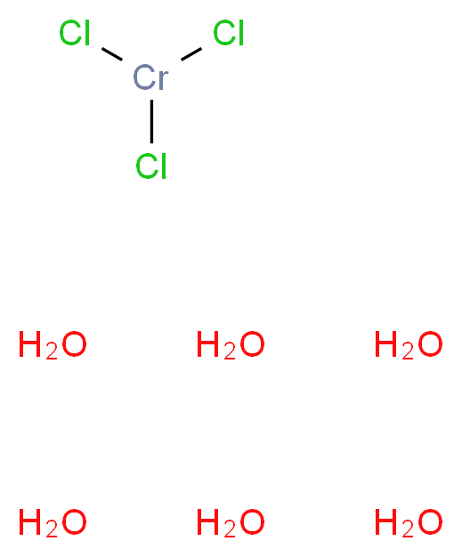 CHROMIUM (III) CHLORIDE HEXAHYDRATE_分子结构_CAS_10060-12-5)