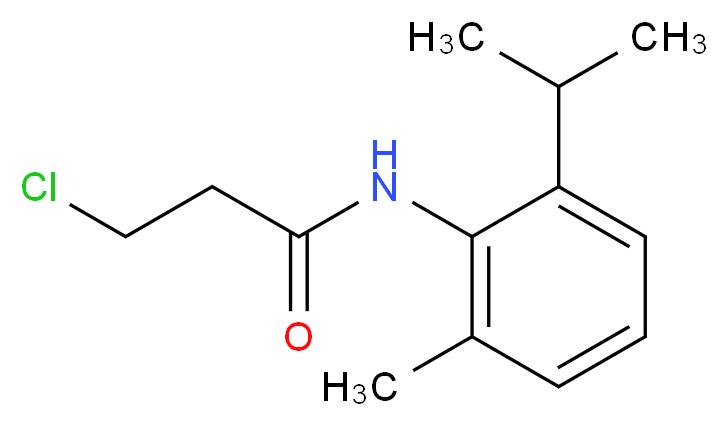 3-chloro-N-[2-methyl-6-(propan-2-yl)phenyl]propanamide_分子结构_CAS_546079-44-1