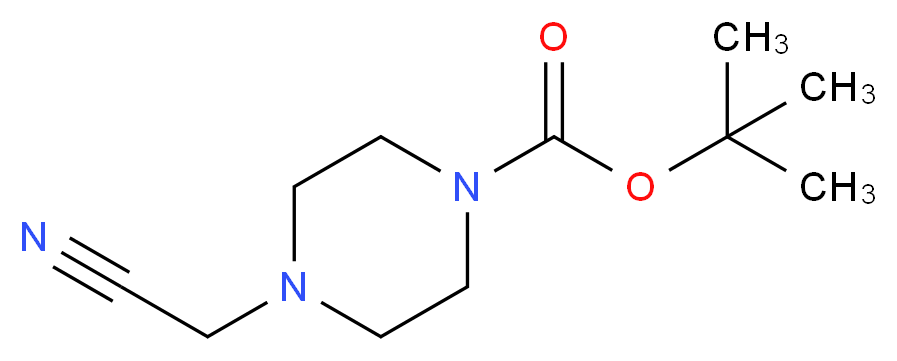 4-Cyanomethyl-piperazine-1-carboxylic acid tert-butyl ester_分子结构_CAS_)