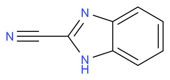 1H-1,3-benzodiazole-2-carbonitrile_分子结构_CAS_6868-37-7