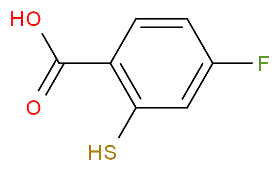 4-fluoro-2-sulfanylbenzoic acid_分子结构_CAS_81223-43-0)