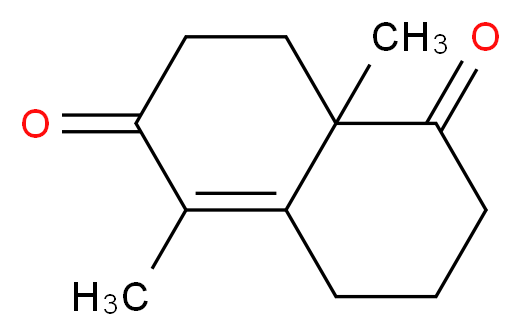 5,8a-dimethyl-3,4,8,8a-tetrahydro-1,6-(2h,7h)-Naphthalenedione_分子结构_CAS_41019-71-0)