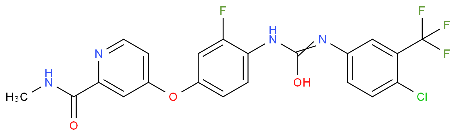 Regorafenib_分子结构_CAS_755037-03-7)