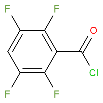 2,3,5,6-tetrafluorobenzoyl chloride_分子结构_CAS_107535-73-9