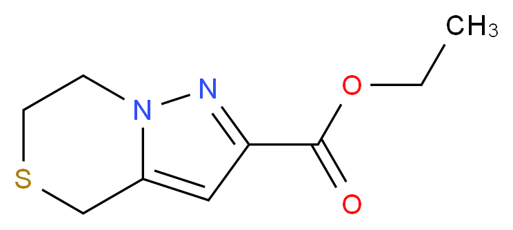 ethyl 4H,6H,7H-pyrazolo[3,2-c][1,4]thiazine-2-carboxylate_分子结构_CAS_623564-59-0