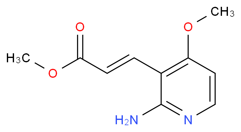 Methyl 3-(2-amino-4-methoxypyridin-3-yl)acrylate_分子结构_CAS_)