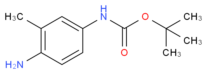 tert-butyl N-(4-amino-3-methylphenyl)carbamate_分子结构_CAS_325953-41-1