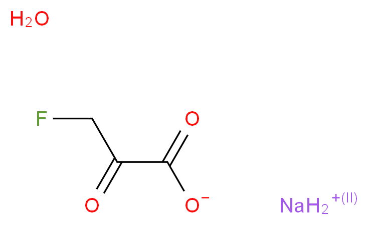 Sodium 3-fluoro-2-oxopropanoate hydrate_分子结构_CAS_345909-33-3)