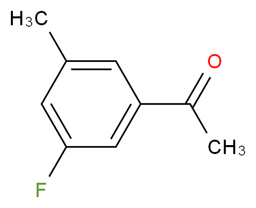 1-(3-fluoro-5-methylphenyl)ethan-1-one_分子结构_CAS_886497-73-0