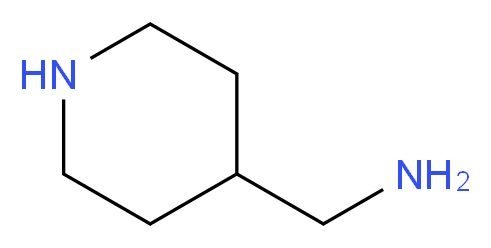 piperidin-4-ylmethanamine_分子结构_CAS_7144-05-0