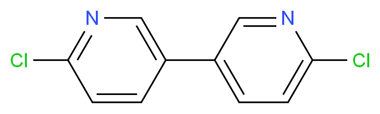 2-chloro-5-(6-chloropyridin-3-yl)pyridine_分子结构_CAS_206438-08-6