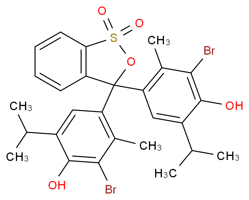 BROMOTHYMOL BLUE SULFONE FORM_分子结构_CAS_76-59-5)