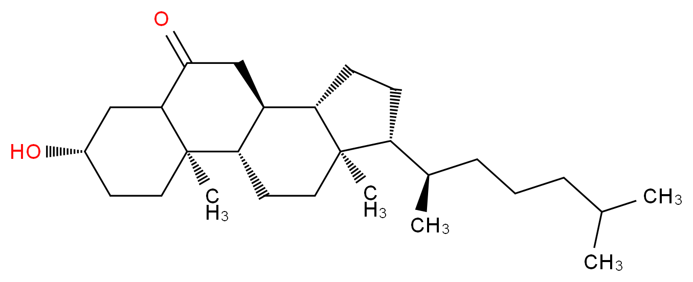 (1S,2R,5S,10S,11S,14R,15R)-5-hydroxy-2,15-dimethyl-14-[(2R)-6-methylheptan-2-yl]tetracyclo[8.7.0.0<sup>2</sup>,<sup>7</sup>.0<sup>1</sup><sup>1</sup>,<sup>1</sup><sup>5</sup>]heptadecan-8-one_分子结构_CAS_1175-06-0